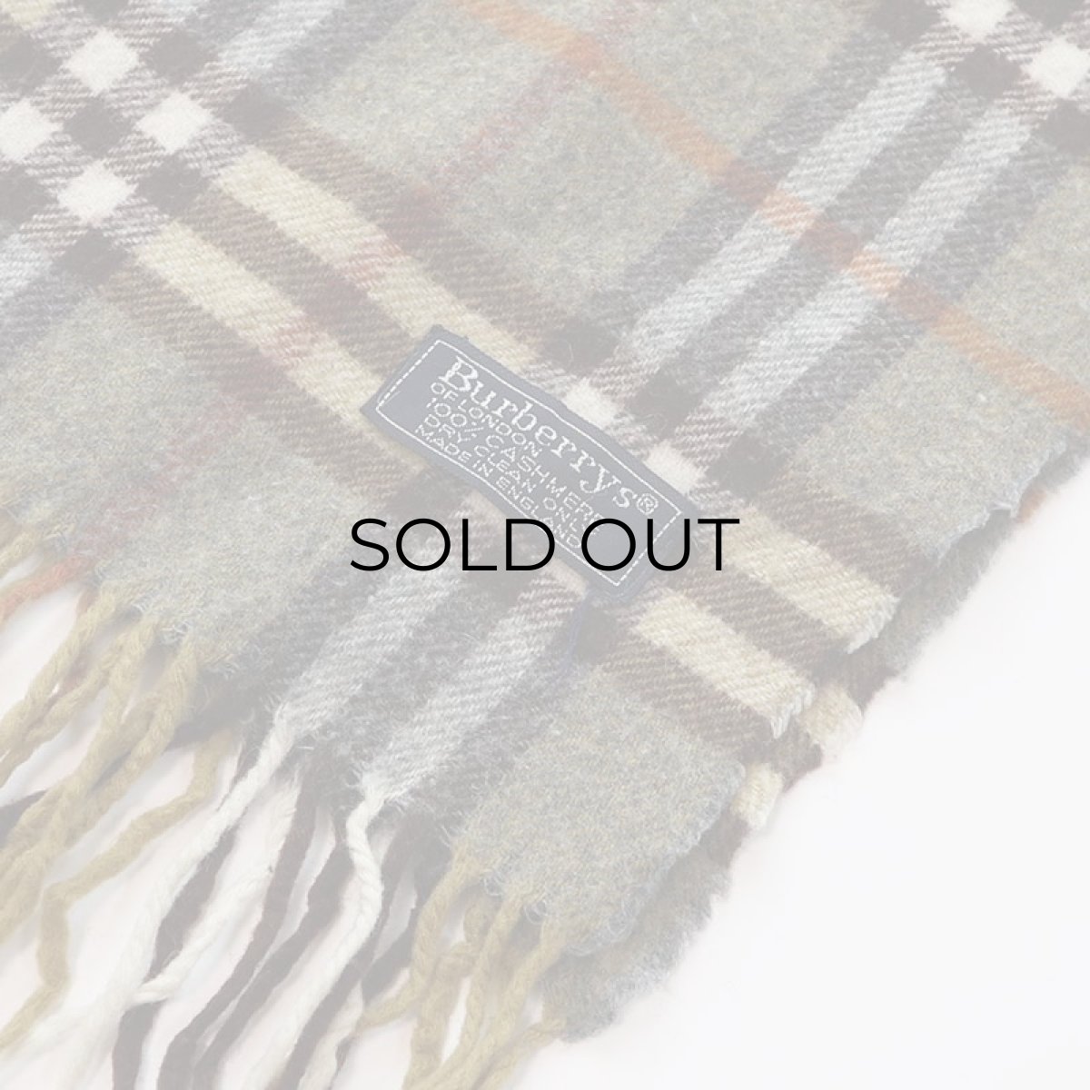 画像3: 〜80's Burberrys CASHMERE CHECK SCARF "MADE IN ENGLAND" (3)