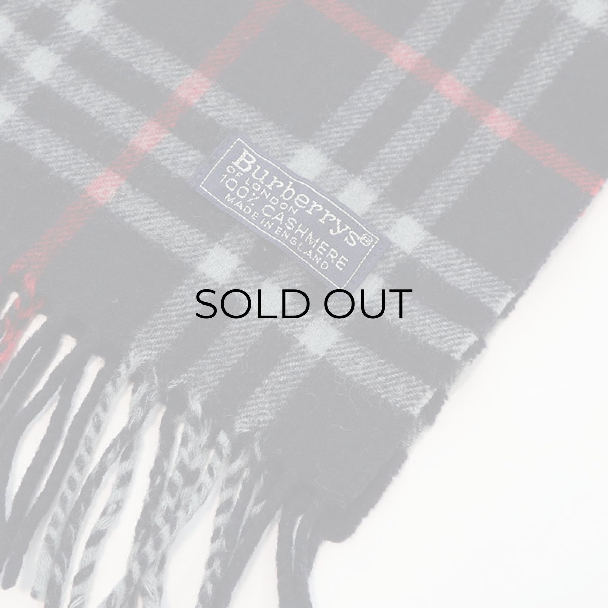 画像3: 〜80's Burberrys CASHMERE CHECK SCARF "MADE IN ENGLAND" (3)