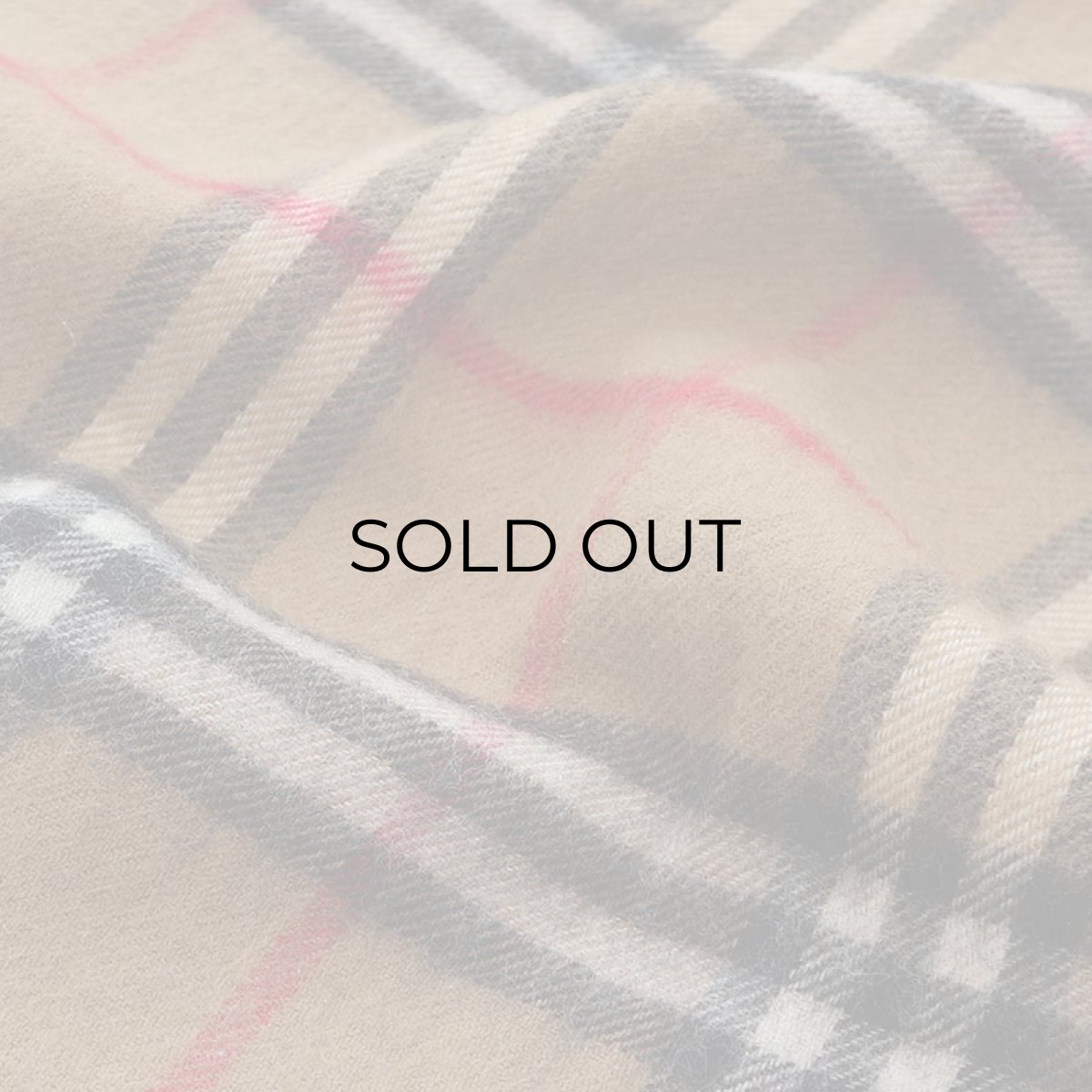 画像4: 〜80's Burberrys CASHMERE WOOL CHECK SCARF "MADE IN ENGLAND" (4)