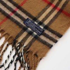 画像3: 〜80's Burberrys CASHMERE WOOL CHECK SCARF "MADE IN ENGLAND" (3)