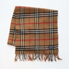 画像2: 〜80's Burberrys CASHMERE WOOL CHECK SCARF "MADE IN ENGLAND" (2)