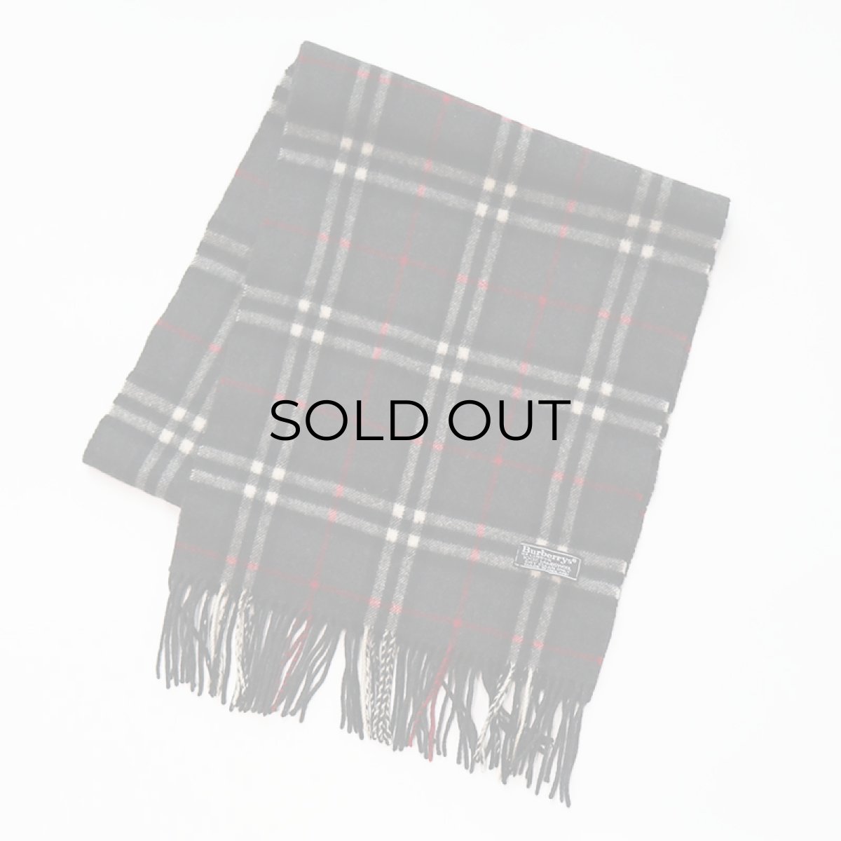 画像2: 〜80's Burberrys LAMBSWOOL CHECK SCARF "MADE IN ENGLAND" (2)