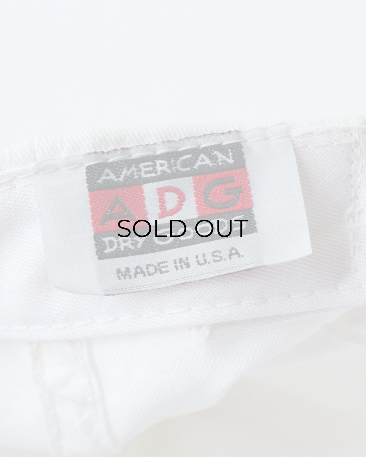 画像6: 〜00's AMERICAN DRY GOODS COTTON TWILL EMBROIDERED 6-PANEL CAP "NNGA" "MADE IN USA" (6)