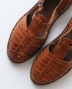 画像5: OLD UNKNOWN BRAND LEATHER GURKHA SANDALS 【size : 26cm程度】 (5)