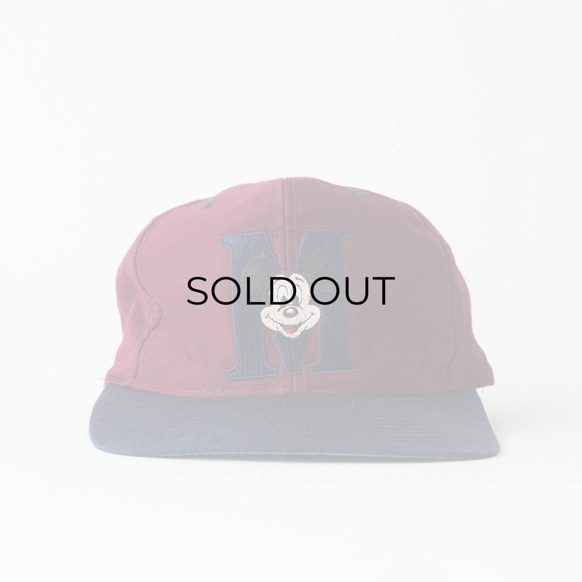 画像1: 90's GOOFYS HAT CO. COTTON TWILL "MICKEY" EMBROIDERED 2-TONE 6-PANEL CAP (1)