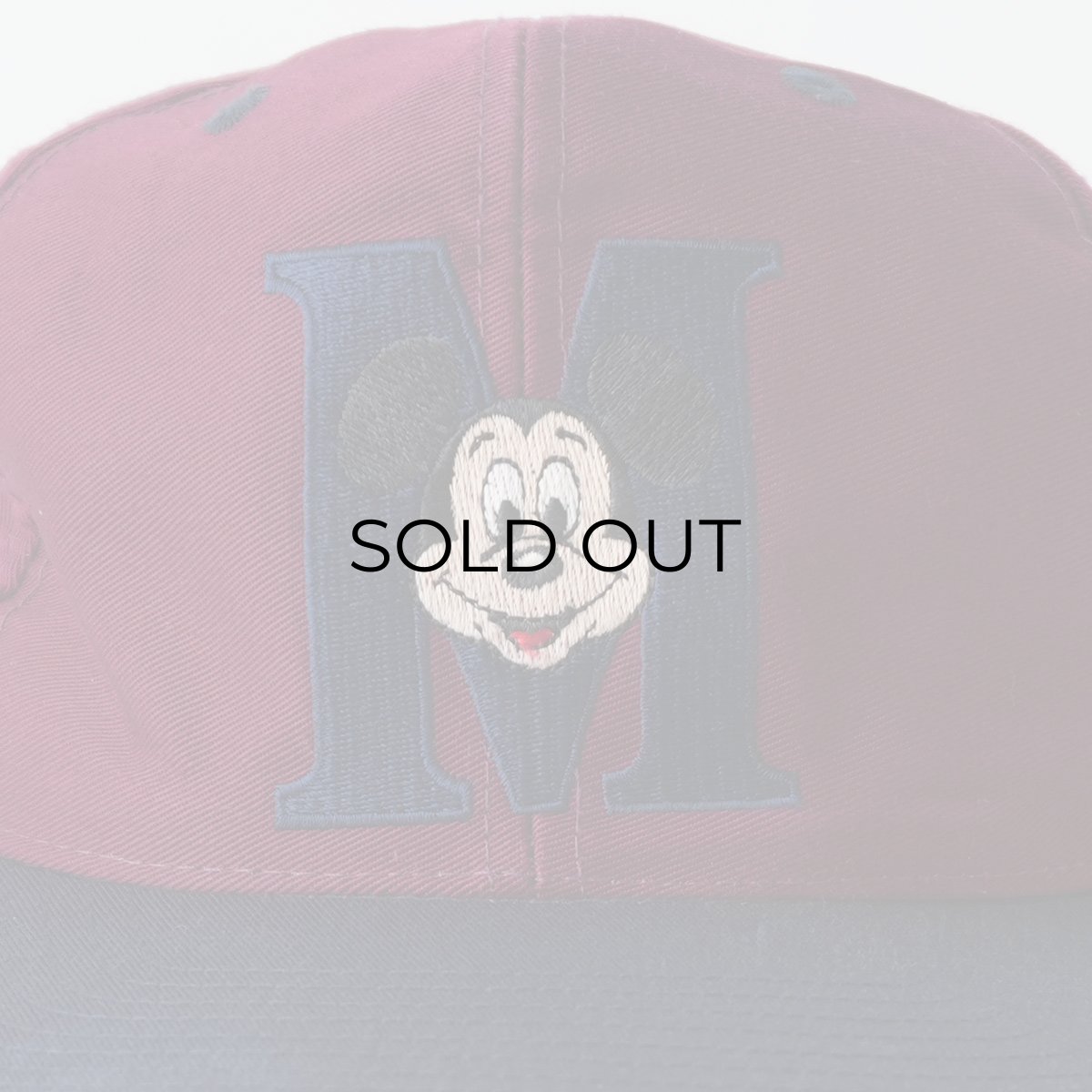 画像5: 90's GOOFYS HAT CO. COTTON TWILL "MICKEY" EMBROIDERED 2-TONE 6-PANEL CAP (5)