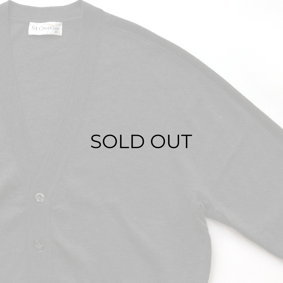 画像3: St. Croix SHOP WOOL HIGH GAUGE KNIT CARDIGAN "MADE IN USA" (3)