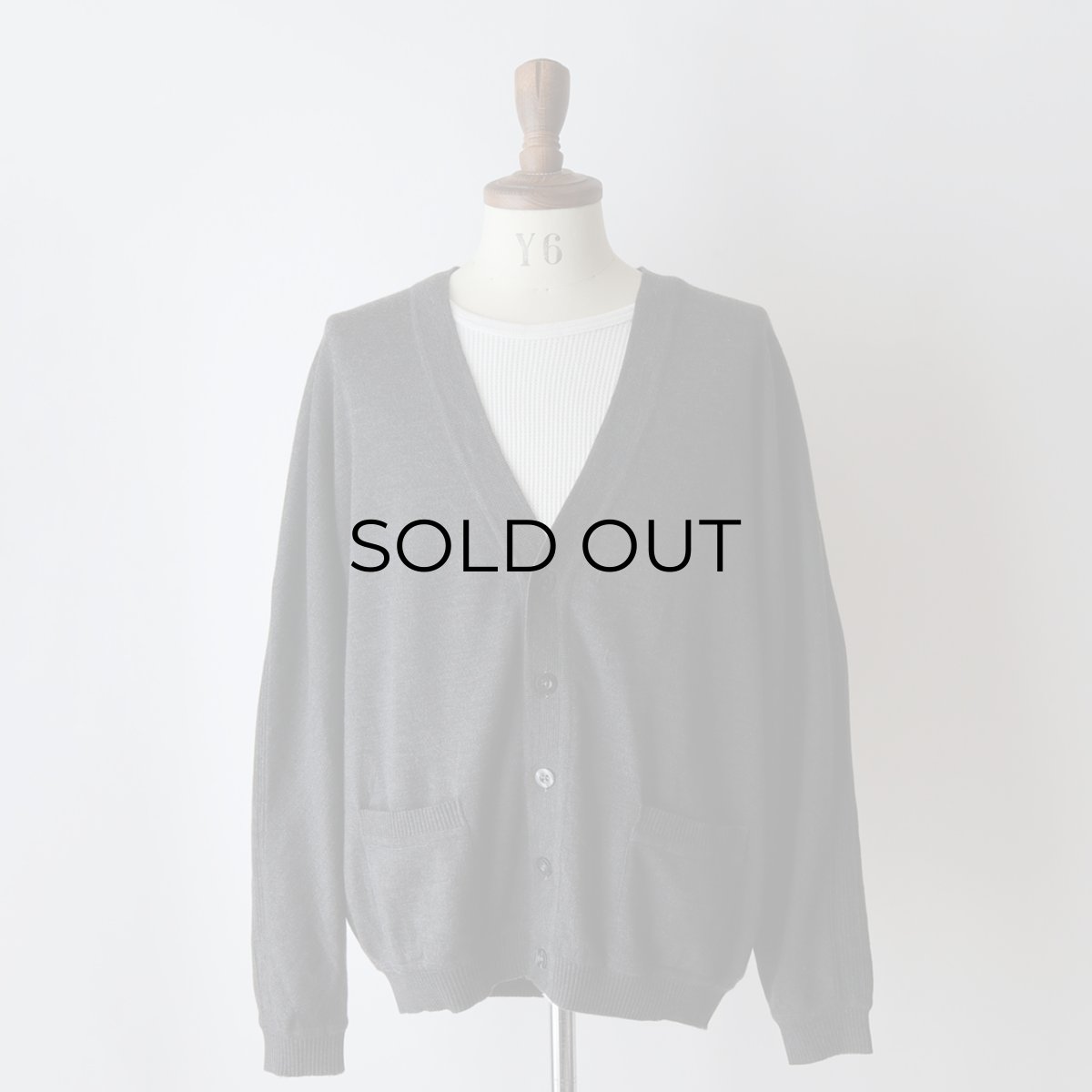 画像9: St. Croix SHOP WOOL HIGH GAUGE KNIT CARDIGAN "MADE IN USA" (9)