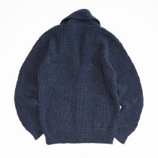 画像2: The CORNISH Woollen COMPANY Ltd. LAMBSWOOL KNIT SHAWL COLLAR CARDIGAN "Made in England" (2)