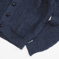 画像4: The CORNISH Woollen COMPANY Ltd. LAMBSWOOL KNIT SHAWL COLLAR CARDIGAN "Made in England" (4)