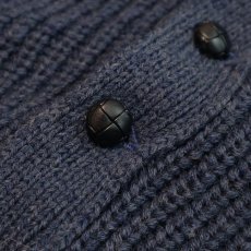 画像5: The CORNISH Woollen COMPANY Ltd. LAMBSWOOL KNIT SHAWL COLLAR CARDIGAN "Made in England" (5)