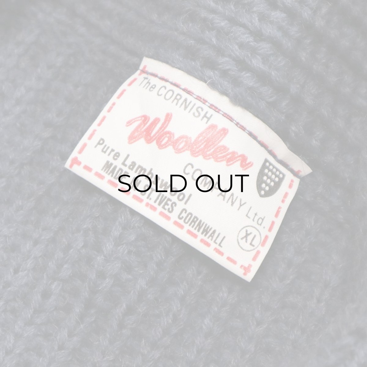 画像6: The CORNISH Woollen COMPANY Ltd. LAMBSWOOL KNIT SHAWL COLLAR CARDIGAN "Made in England" (6)