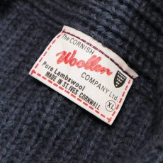 画像6: The CORNISH Woollen COMPANY Ltd. LAMBSWOOL KNIT SHAWL COLLAR CARDIGAN "Made in England" (6)