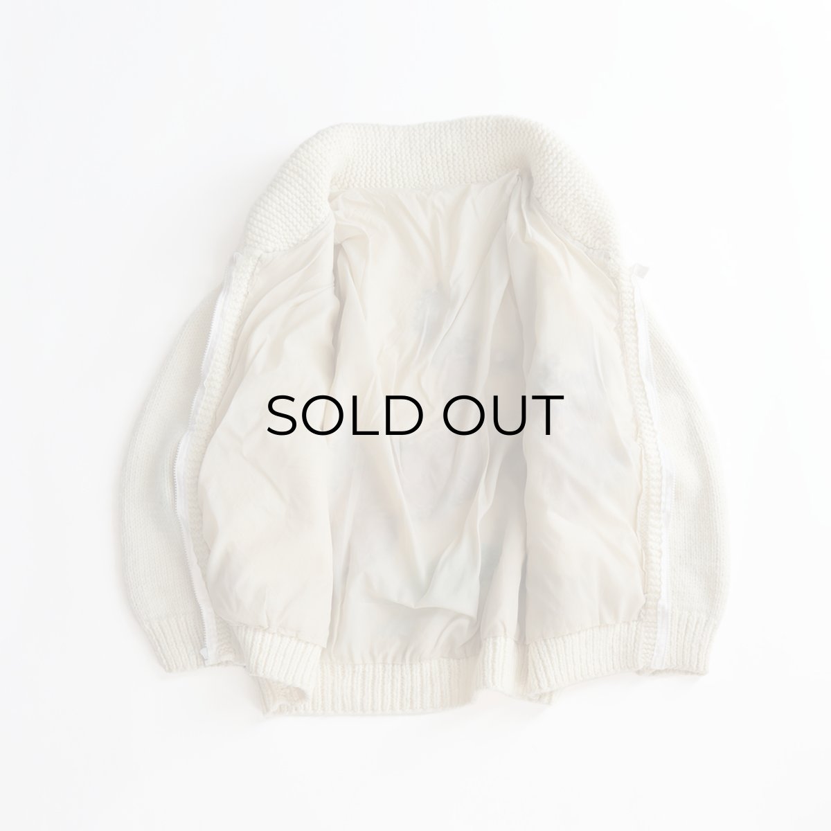 画像2: 〜80's UNKNOWN BRAND WOOL HAND KNIT COWICHAN ZIP CARDIGAN (2)