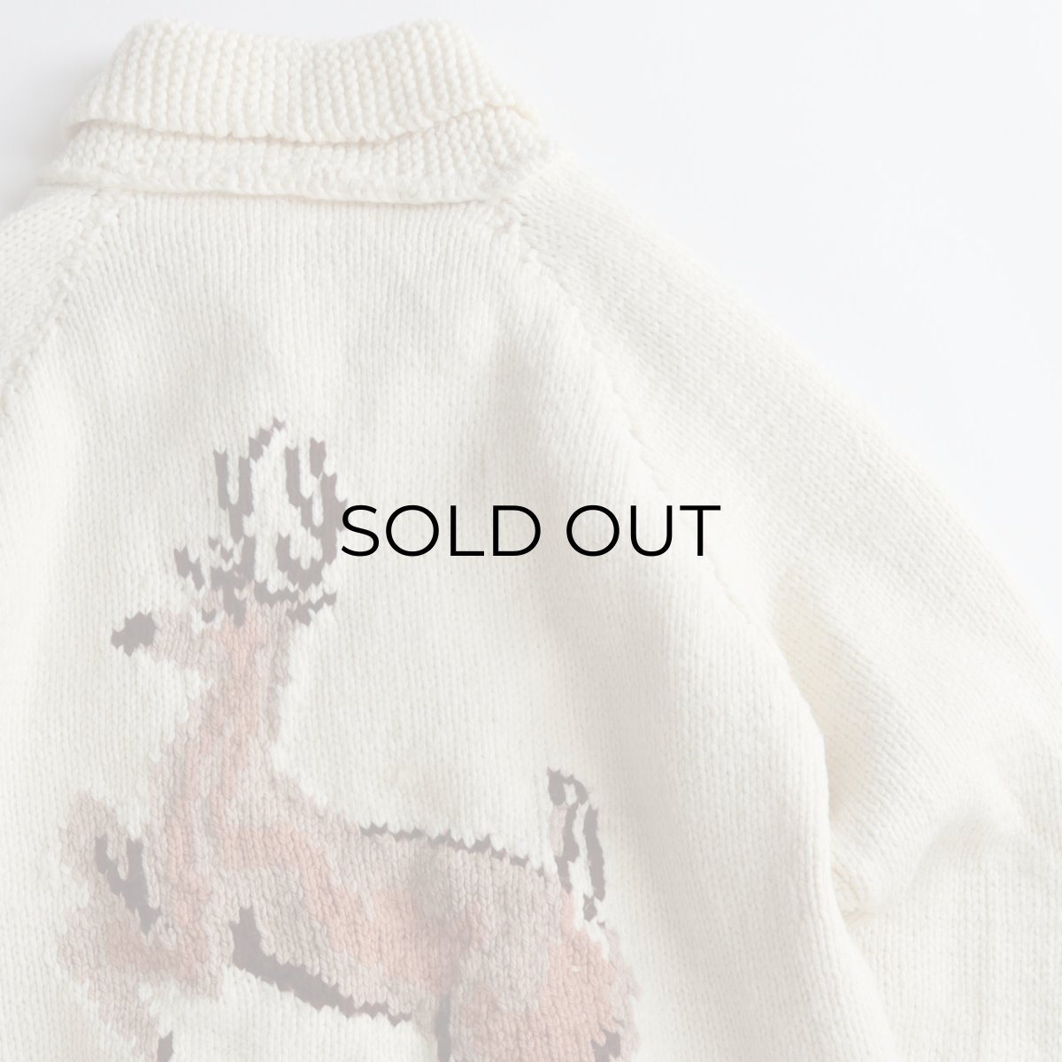 画像6: 〜80's UNKNOWN BRAND WOOL HAND KNIT COWICHAN ZIP CARDIGAN (6)