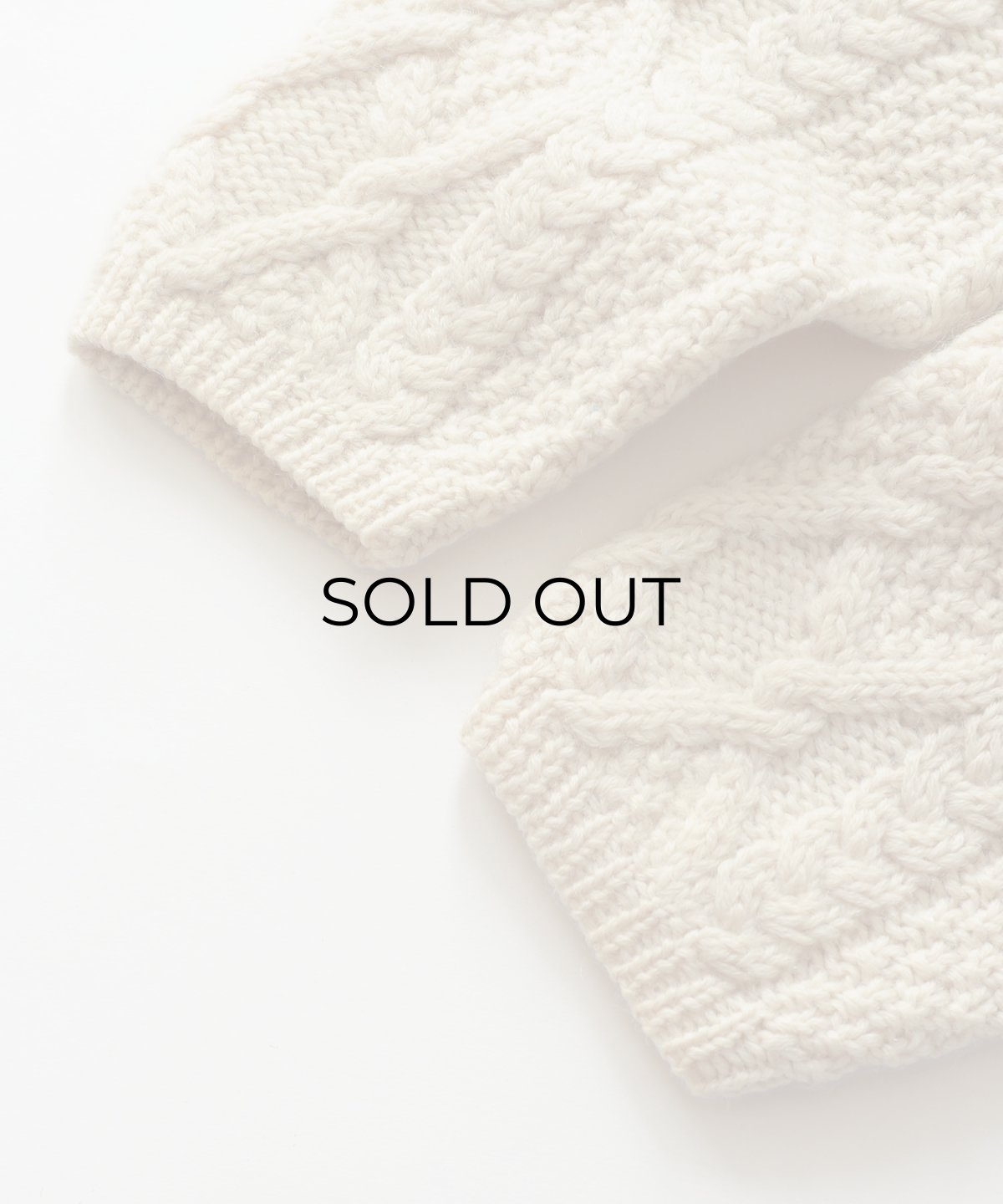 画像6: OLD UNKNOWN BRAND WOOL HAND KNIT FISHERMAN'S SWEATER (6)