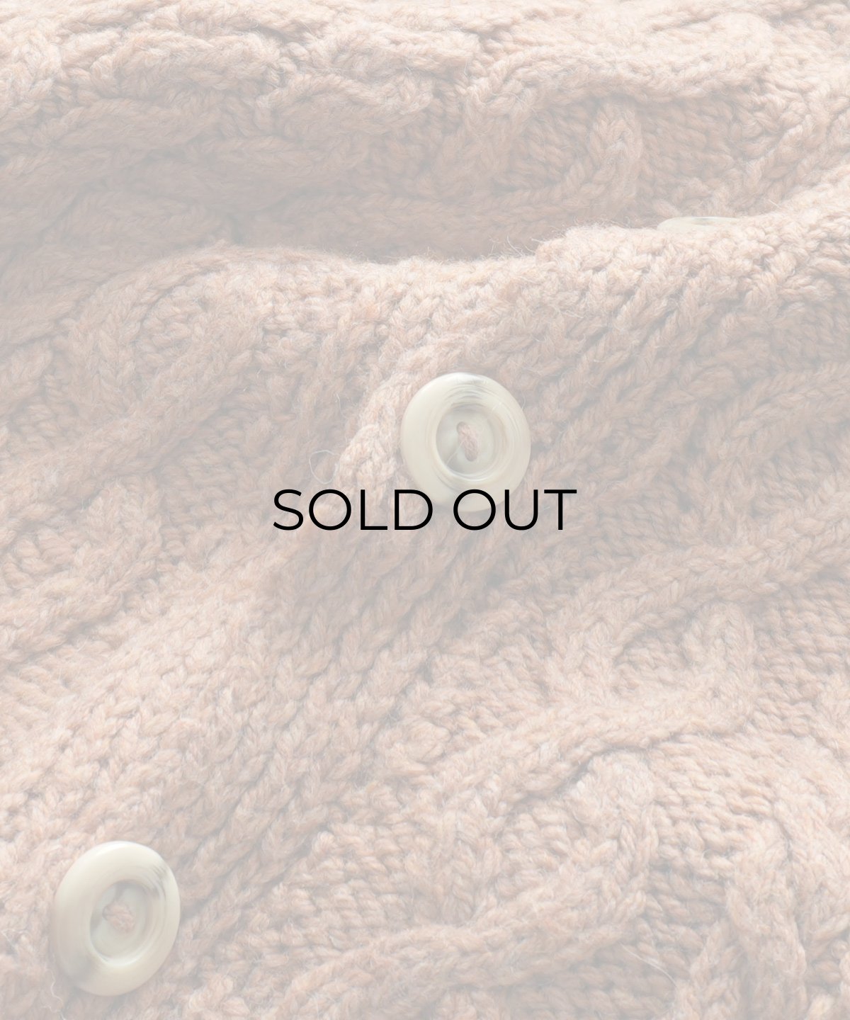 画像6: OLD UNKNOWN BRAND WOOL HAND KNIT FISHERMAN'S CARDIGAN (6)