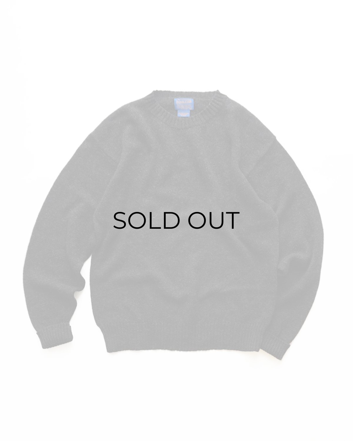 画像1: PENDLETON SHETLAND WOOL KNIT CREW NECK SWEATER (1)