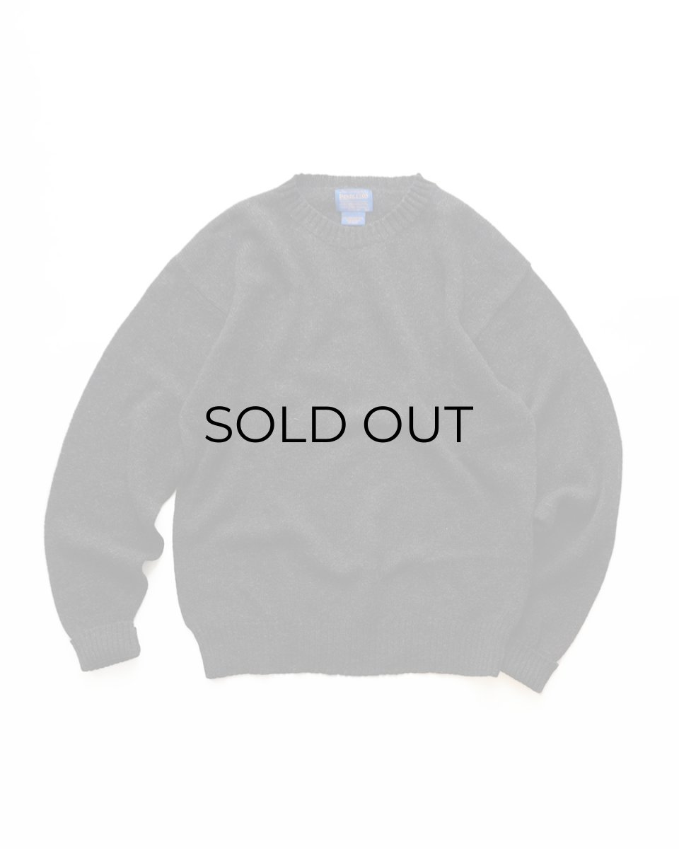 画像1: PENDLETON SHETLAND WOOL KNIT CREW NECK SWEATER (1)