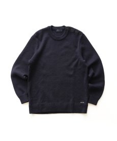 画像1: SAINT JAMES "CANCALE" WOOL KNIT MARINE SWEATER "MADE IN FRANCE" (1)