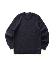 画像1: SAINT JAMES "CANCALE" WOOL KNIT MARINE SWEATER "MADE IN FRANCE" (1)