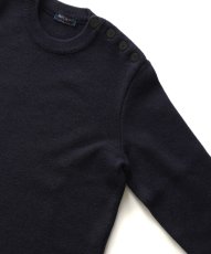 画像3: SAINT JAMES "CANCALE" WOOL KNIT MARINE SWEATER "MADE IN FRANCE" (3)