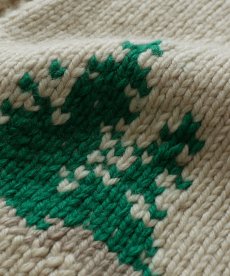 画像9: 〜80's UNKNOWN BRAND WOOL HAND KNIT ZIP COWICHAN CARDIGAN "DOG SLED" (9)