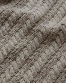 画像9: Skye naturally BRITISH COLOR NEP WOOL HAND KNIT FISHERMAN'S CARDIGAN "MADE IN ENGLAND" (9)