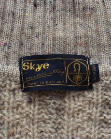 画像7: Skye naturally BRITISH COLOR NEP WOOL HAND KNIT FISHERMAN'S CARDIGAN "MADE IN ENGLAND" (7)