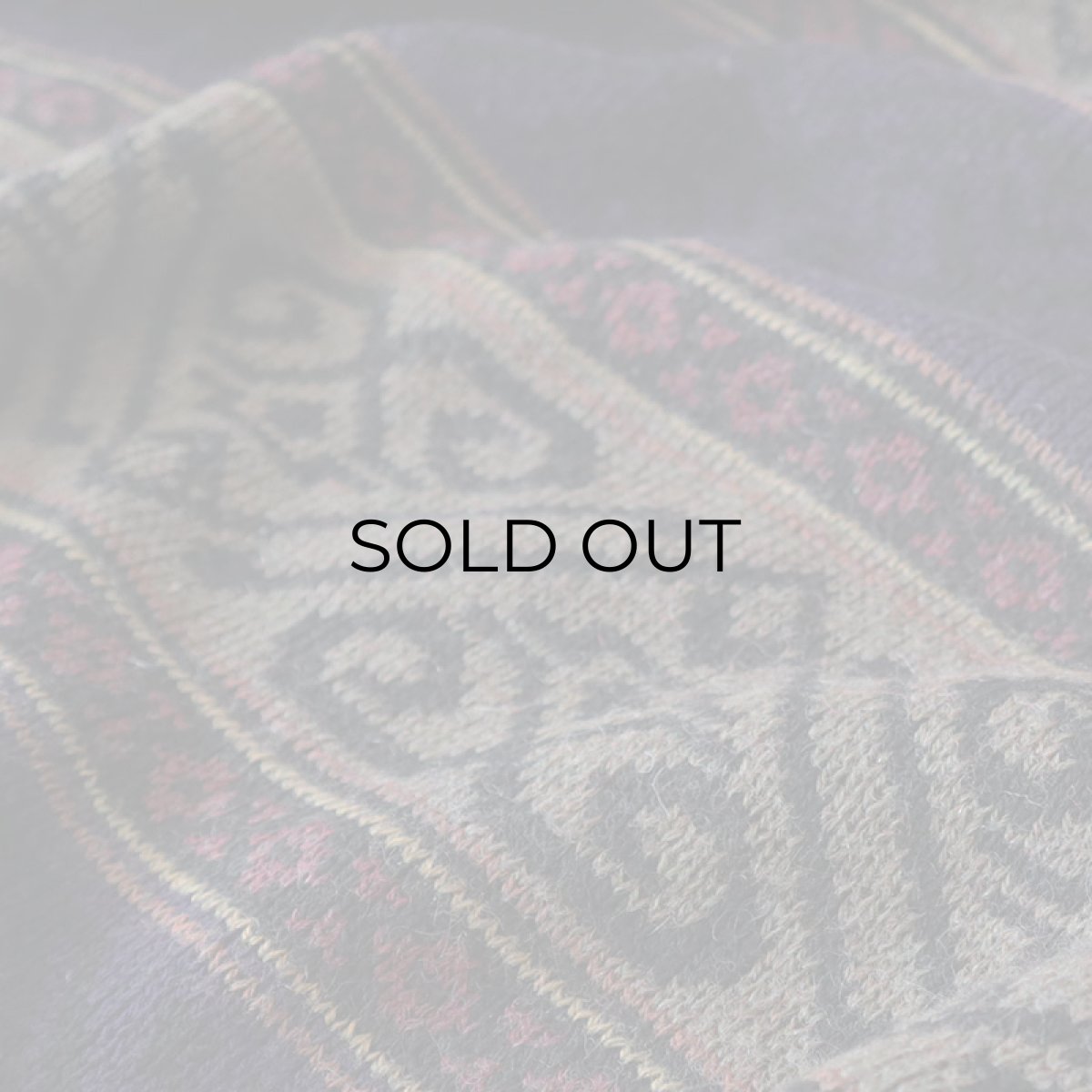 画像7: UNKNWON BRAND WOOL JACQUARD KNIT SWEATER "MADE IN ITALY" (7)