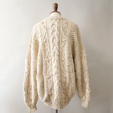 画像3: Tivoli Hadknit WOOL HAND KNIT FISHERMAN'S SWEATER "DEADSTOCK" (3)