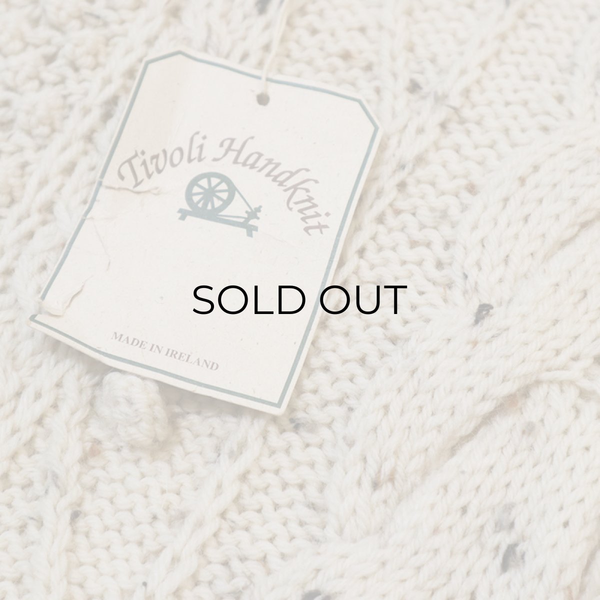 画像10: Tivoli Hadknit WOOL HAND KNIT FISHERMAN'S SWEATER "DEADSTOCK" (10)