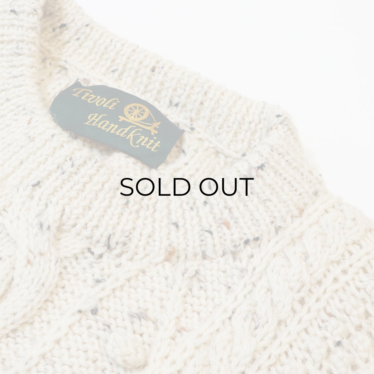 画像9: Tivoli Hadknit WOOL HAND KNIT FISHERMAN'S SWEATER "DEADSTOCK" (9)