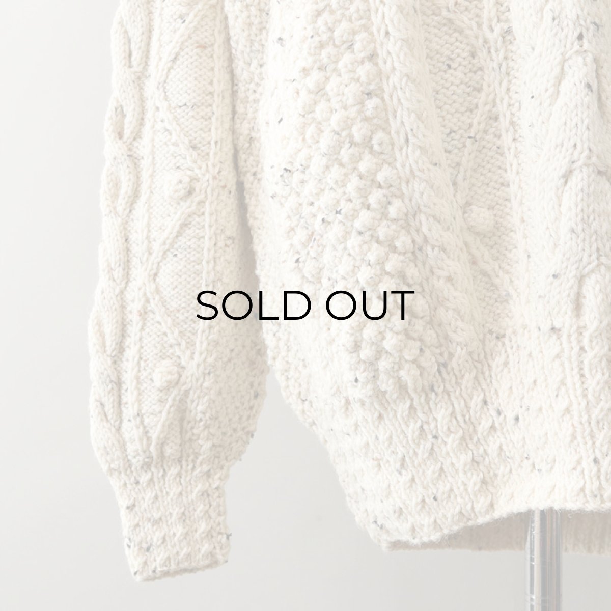 画像7: Tivoli Hadknit WOOL HAND KNIT FISHERMAN'S SWEATER "DEADSTOCK" (7)