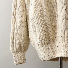 画像7: Tivoli Hadknit WOOL HAND KNIT FISHERMAN'S SWEATER "DEADSTOCK" (7)