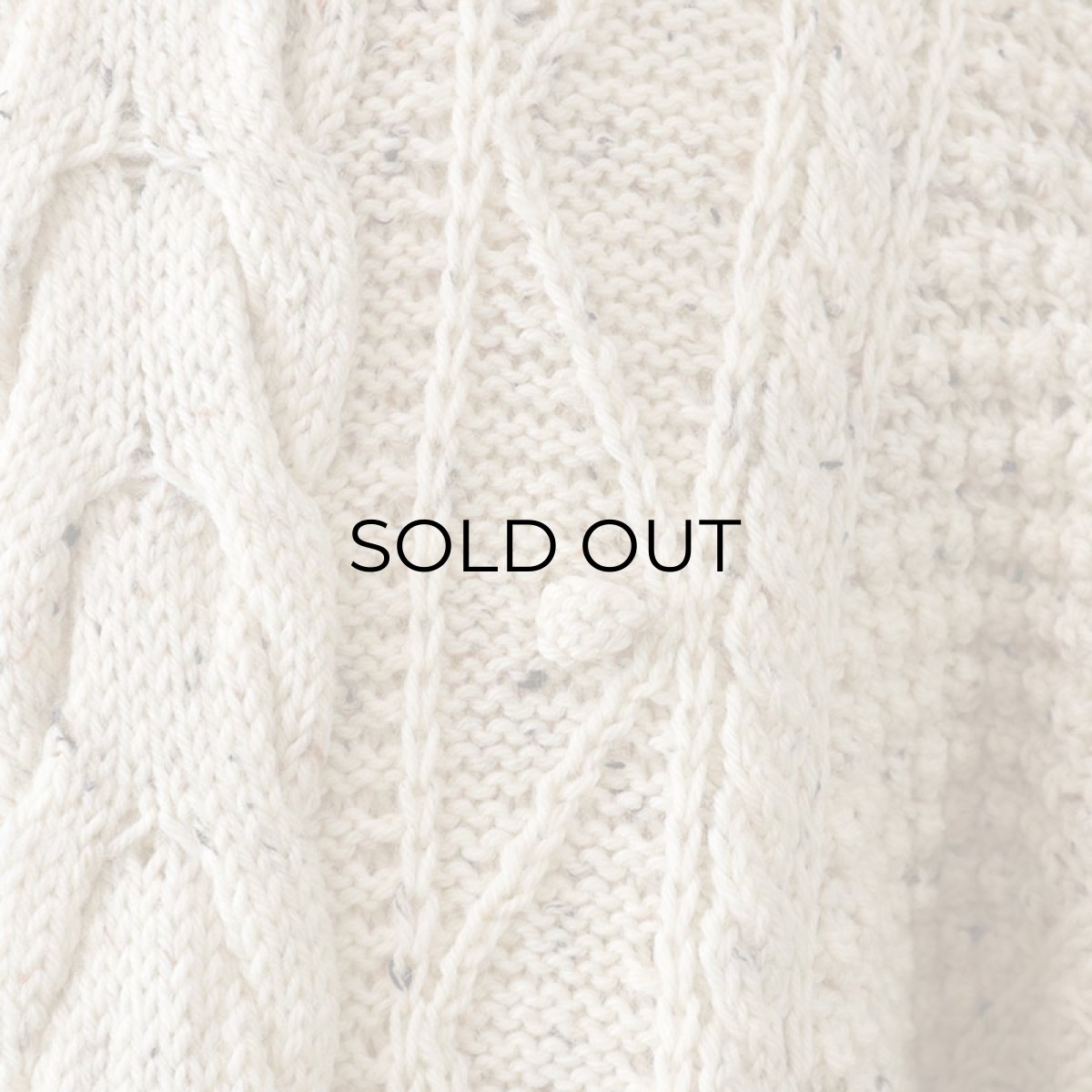 画像8: Tivoli Hadknit WOOL HAND KNIT FISHERMAN'S SWEATER "DEADSTOCK" (8)