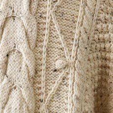 画像8: Tivoli Hadknit WOOL HAND KNIT FISHERMAN'S SWEATER "DEADSTOCK" (8)