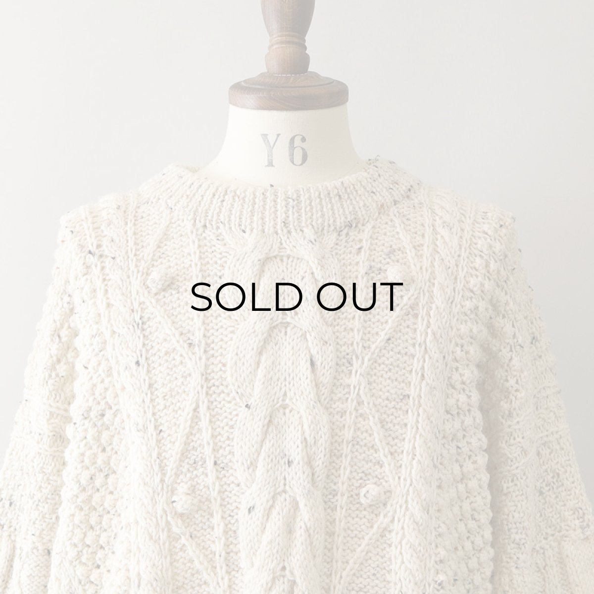 画像4: Tivoli Hadknit WOOL HAND KNIT FISHERMAN'S SWEATER "DEADSTOCK" (4)