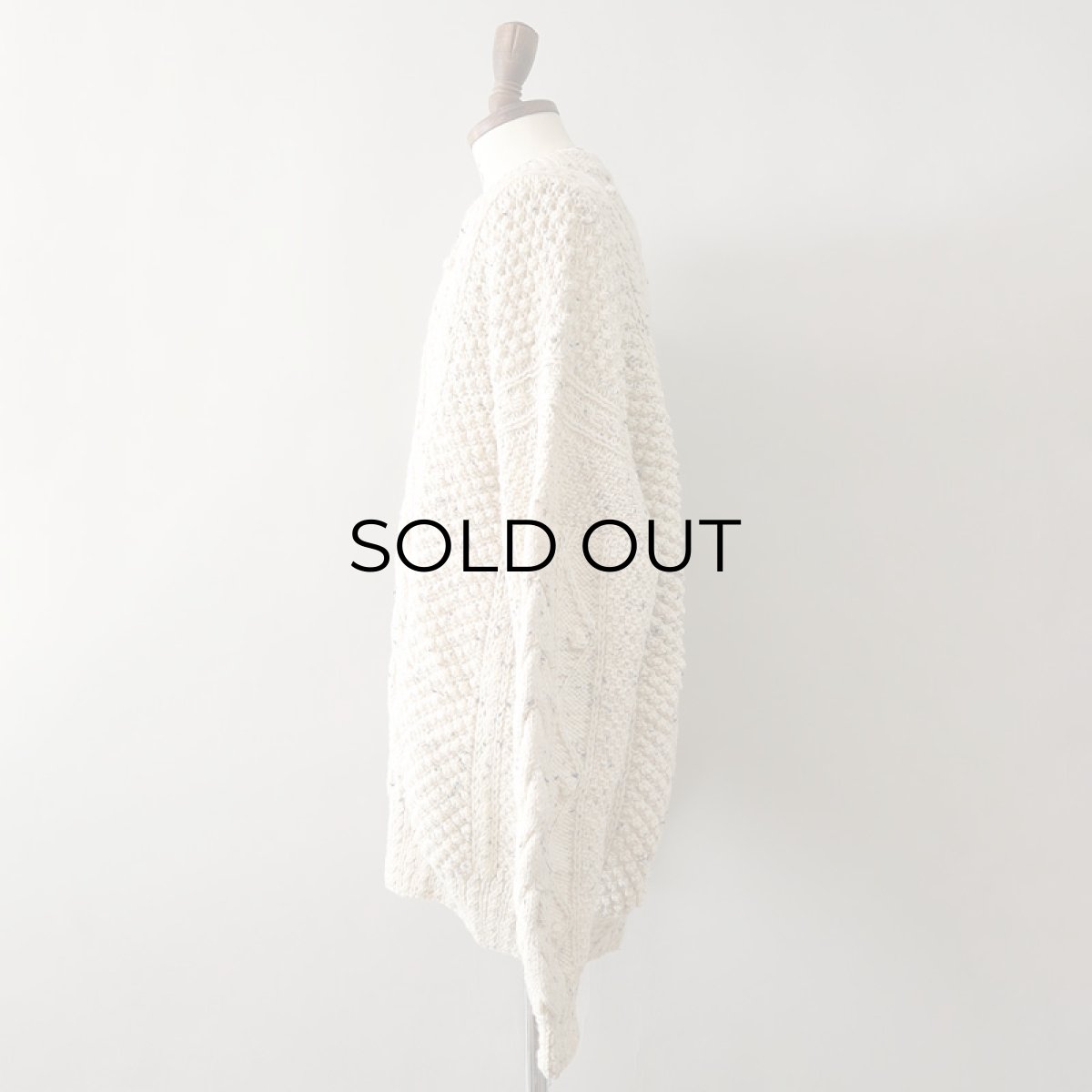 画像2: Tivoli Hadknit WOOL HAND KNIT FISHERMAN'S SWEATER "DEADSTOCK" (2)