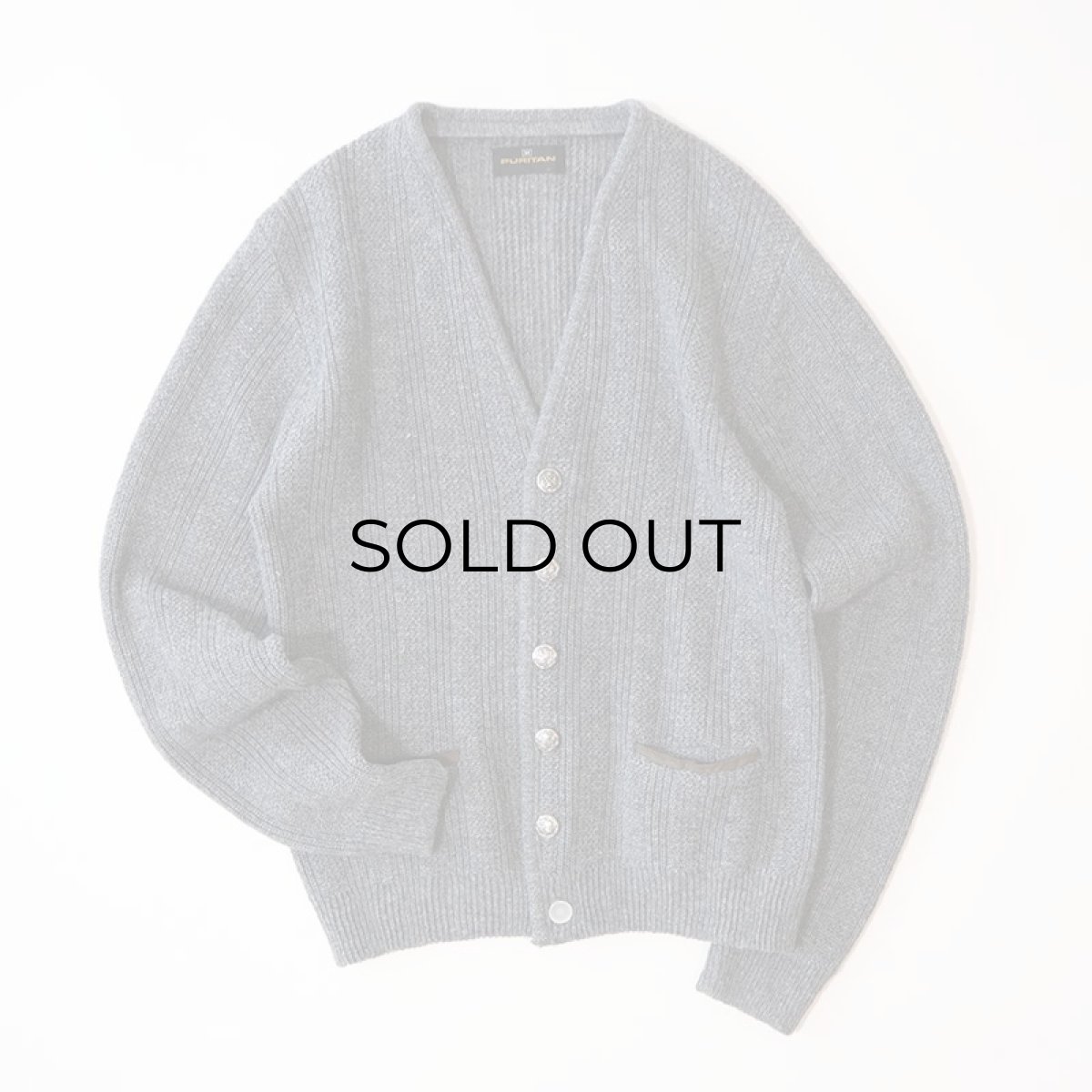 画像2: 〜80's PURITAN WOOL ACRYLIC KNIT CARDIGAN (2)