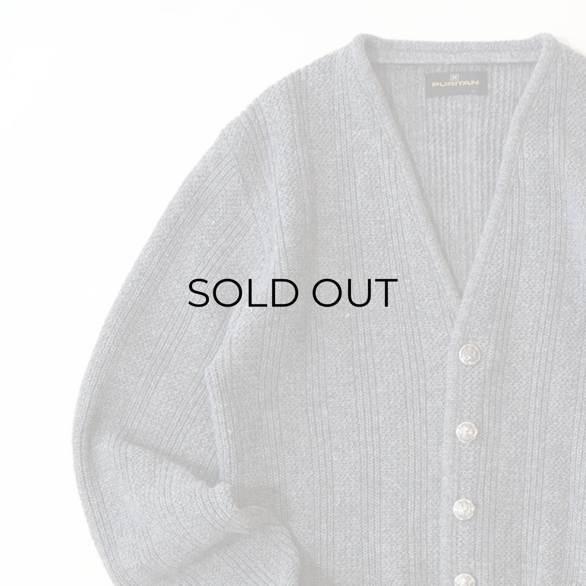 画像4: 〜80's PURITAN WOOL ACRYLIC KNIT CARDIGAN (4)