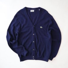 画像2: 〜80's IZOD LACOSTE ACRYLIC KNIT CARDIGAN "MADE IN USA" (2)