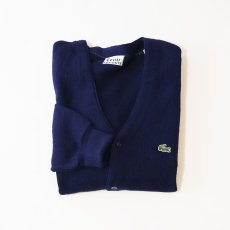 画像1: 〜80's IZOD LACOSTE ACRYLIC KNIT CARDIGAN "MADE IN USA" (1)