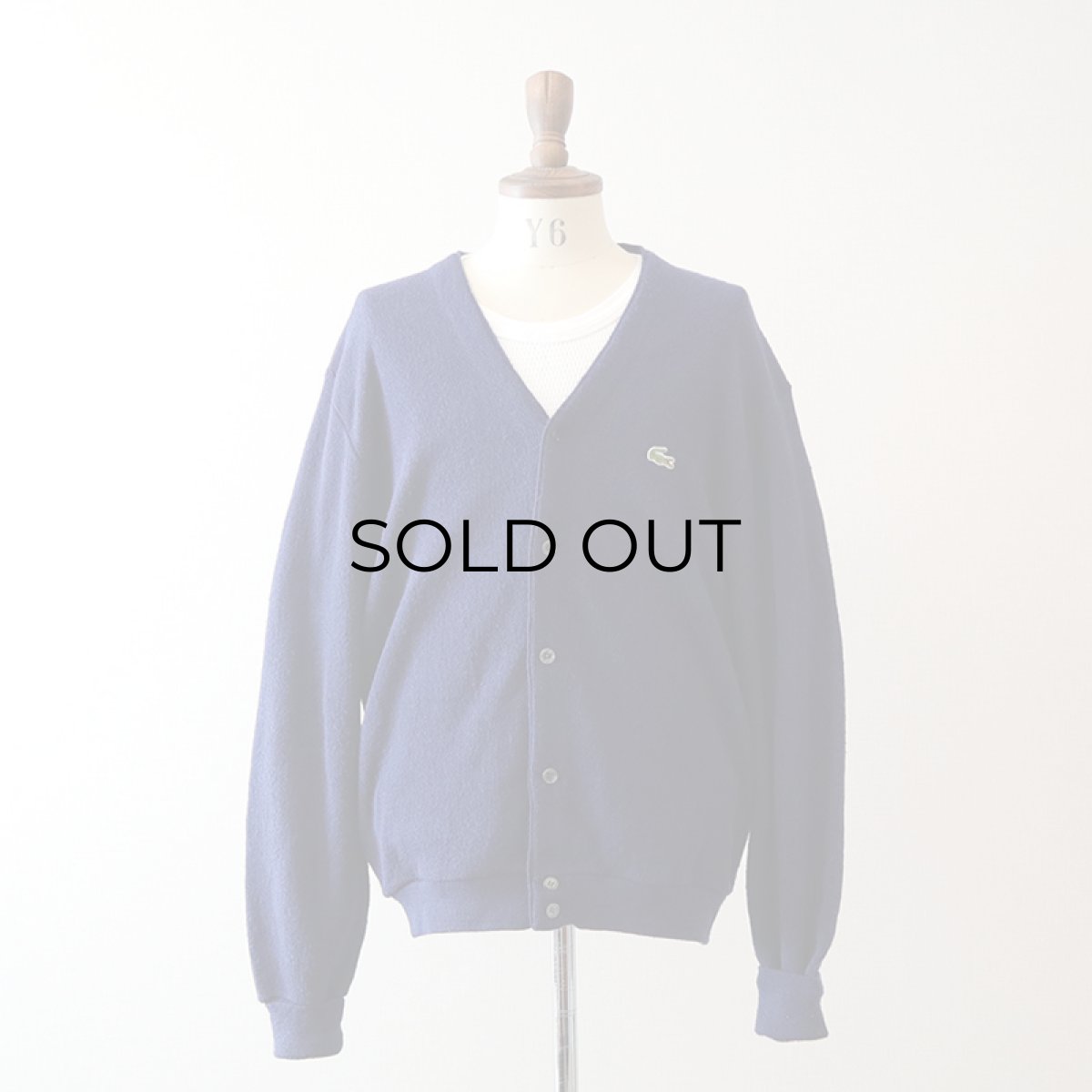 画像9: 〜80's IZOD LACOSTE ACRYLIC KNIT CARDIGAN "MADE IN USA" (9)