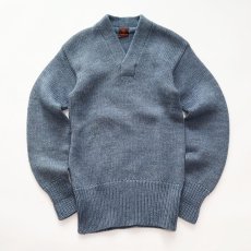 画像1: 〜30's Champion WOOL KNIT V NECK AWARD SWEATER (1)