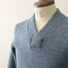 画像9: 〜30's Champion WOOL KNIT V NECK AWARD SWEATER (9)