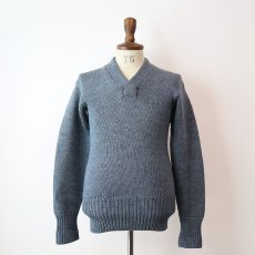 画像11: 〜30's Champion WOOL KNIT V NECK AWARD SWEATER (11)