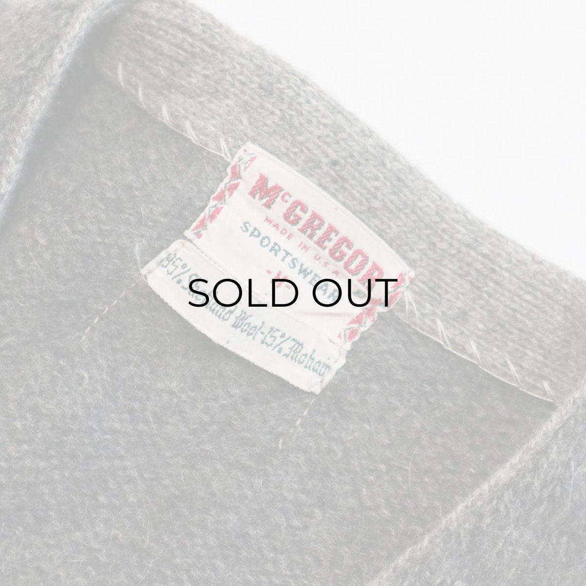 画像5: 〜60's McGREGOR SHETLAND WOOL MOHAIR KNIT CARDIGAN (5)