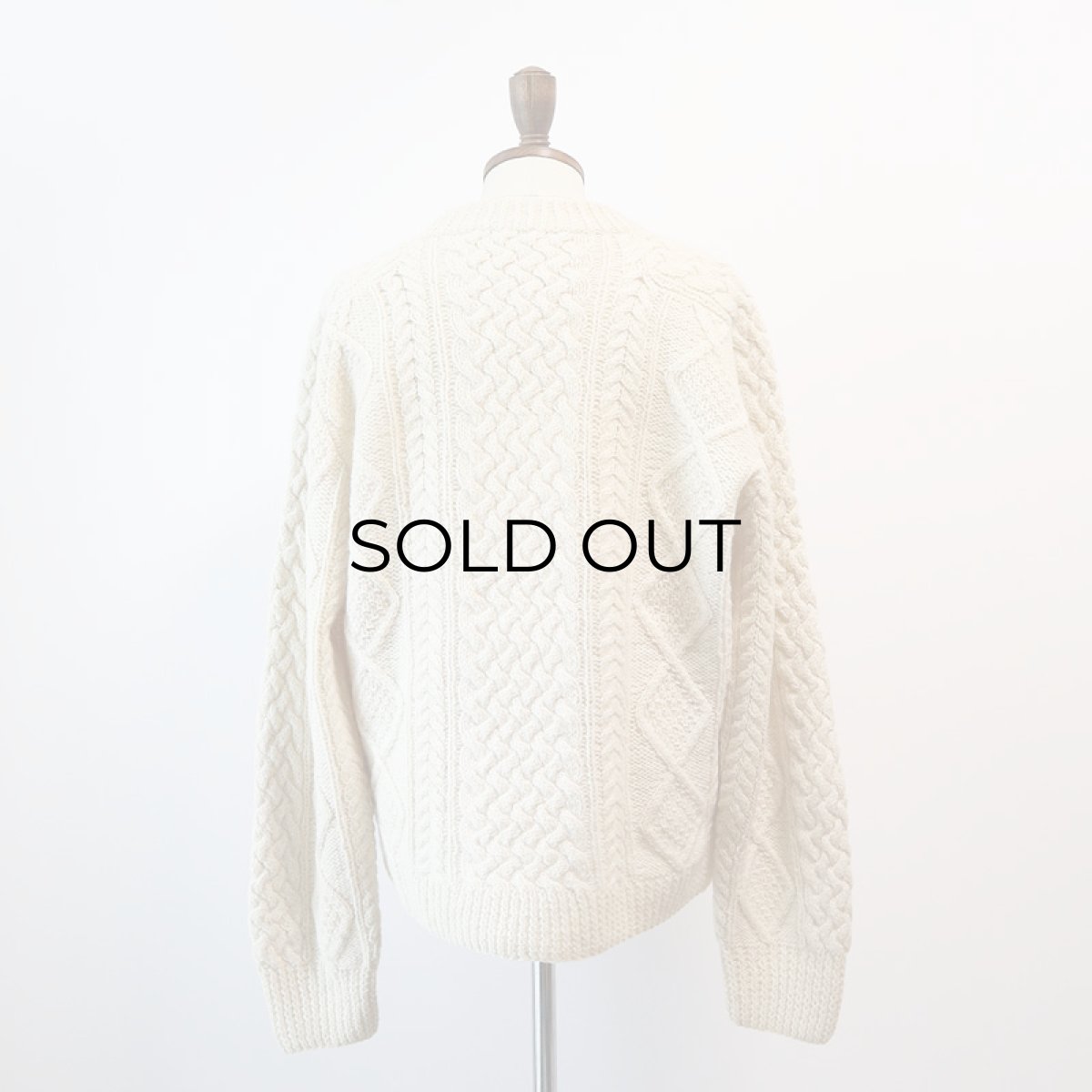 画像4: 〜80's Deans WOOL HAND KNIT FISHERMAN'S SWEATER (4)