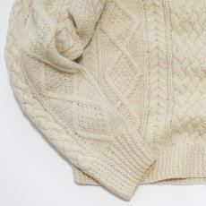 画像8: 〜80's Deans WOOL HAND KNIT FISHERMAN'S SWEATER (8)